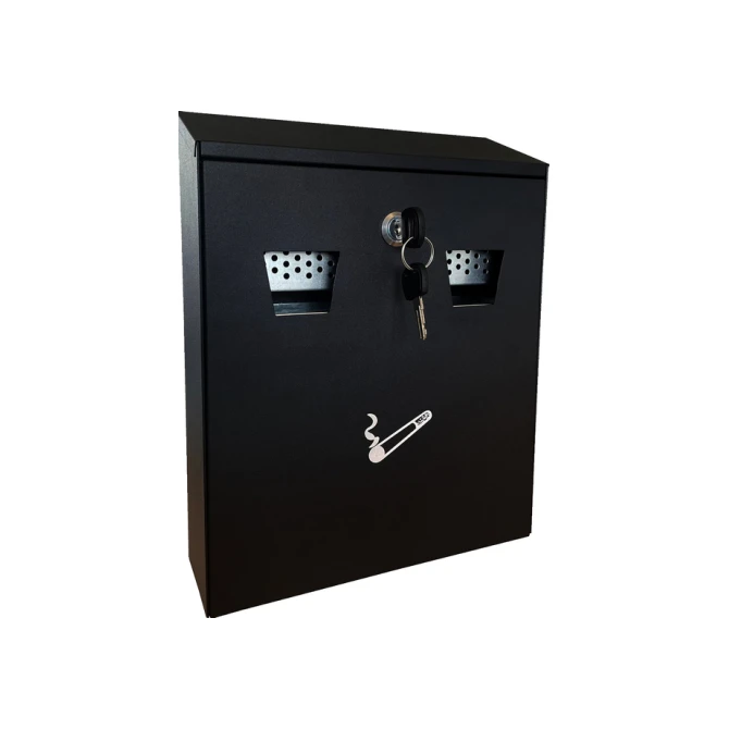 Asbak BRASQ wand 32x26cm zwart