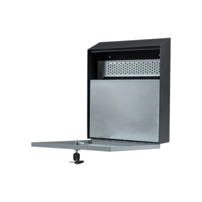 Asbak BRASQ wand 32x26cm zwart