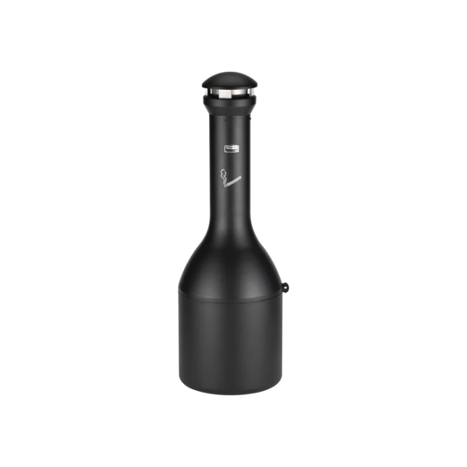 Asbak Rubbermaid Infinity Genie staand zwart