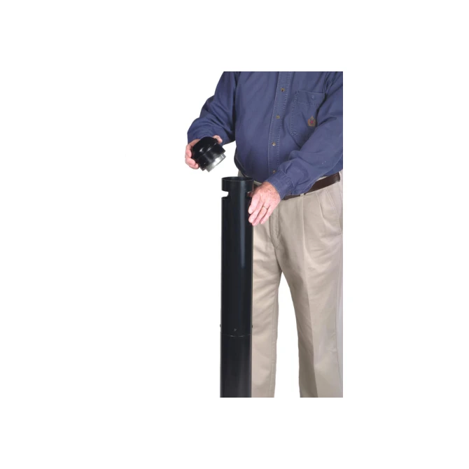 Asbak Rubbermaid Smokers' Pole vrijstaand zwart