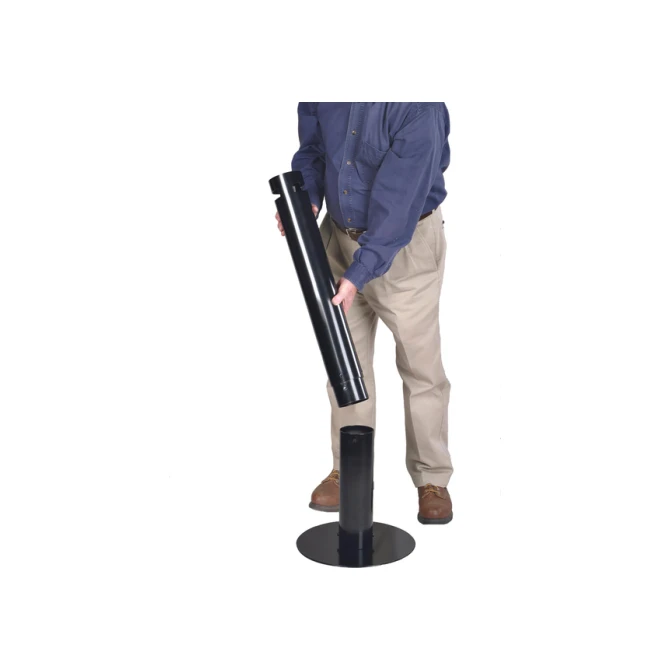 Asbak Rubbermaid Smokers' Pole vrijstaand zwart