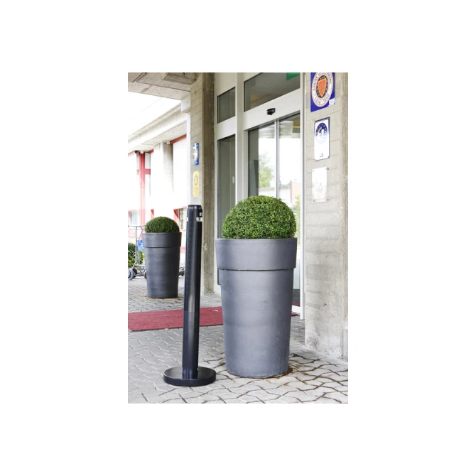 Asbak Rubbermaid Smokers' Pole vrijstaand zwart