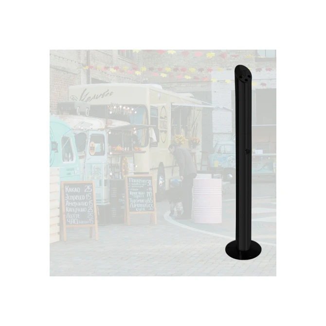 Asbak staand BRASQ AT300 RVS zwart