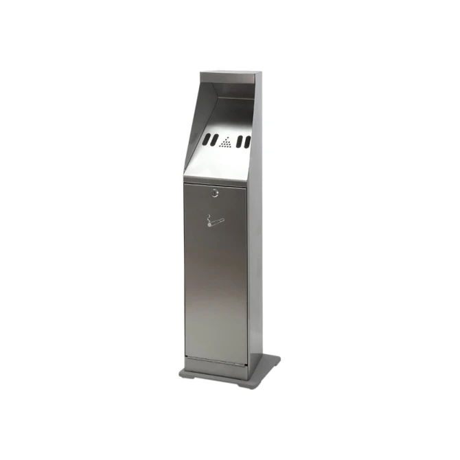 Asbak staand Vepa Bins zuil vrijstaand RVS 31025411