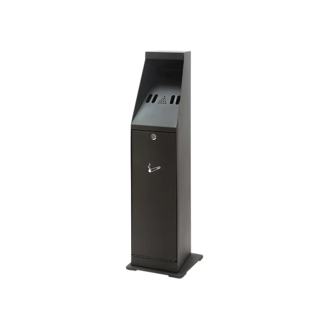 Asbak staand Vepa Bins zuil vrijstaand zwart 31043774