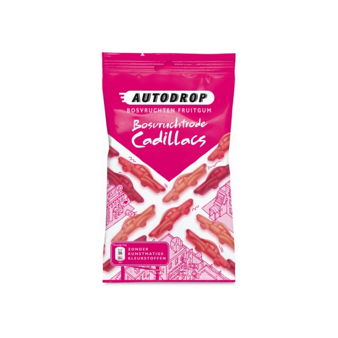 Autodrop rode Cadillacs zak 85 gram