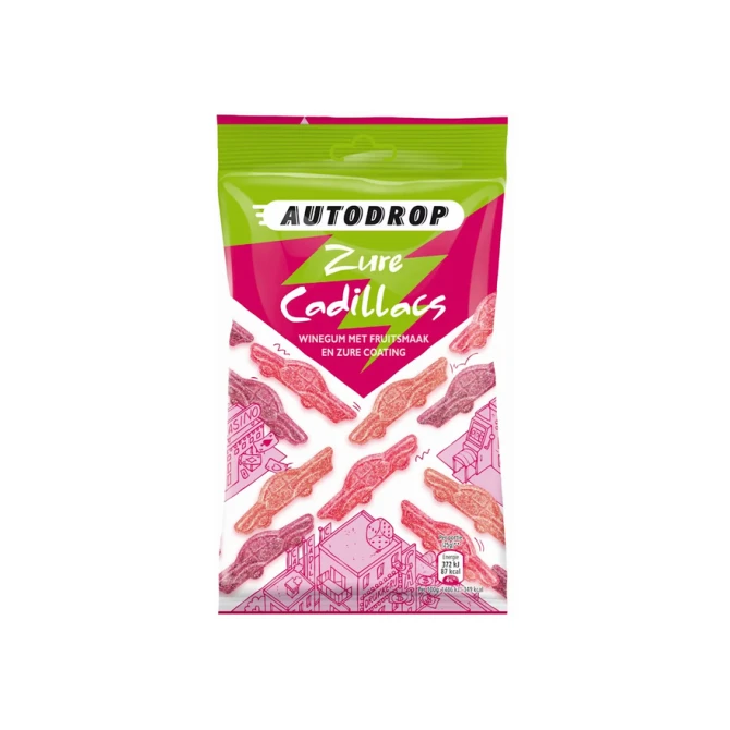 Autodrop zure Cadillacs zak 85 gram