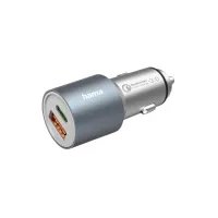 Autolader Hama 1x USB-C 1x USB-A 38W metaal