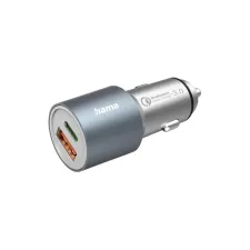 Autolader Hama 1x USB-C 1x USB-A 38W metaal Autolader Hama 1x USB-C 1x USB-A 38W metaal