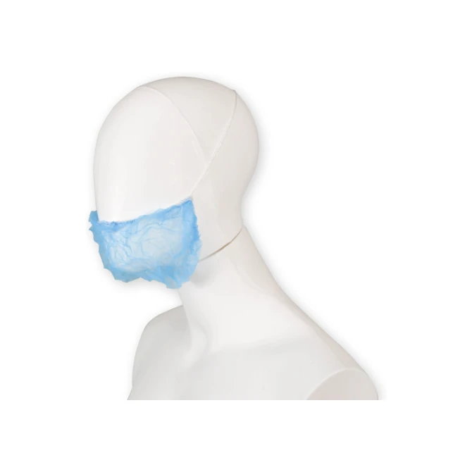 Baardnet Hynex non-woven blauw pp 100 stuks