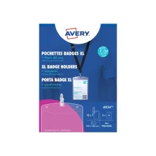 Badge Avery 4834 A6 hoes + insteekkaarten 10 stuks Badge Avery 4834 A6 hoes + insteekkaarten 10 stuks