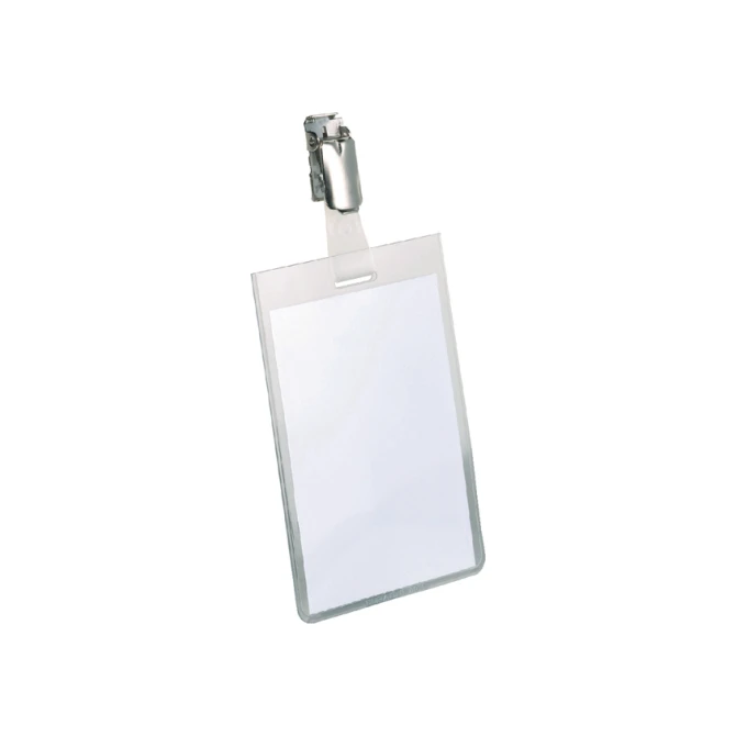 Badge Durable 8002 met clip staand gesloten 90x60mm