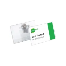 Badge Durable 8101 met combiklem 54x90mm Badge Durable 8101 met combiklem 54x90mm