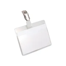 Badge Durable 8106 met clip liggend open 60x90mm Badge Durable 8106 met clip liggend open 60x90mm