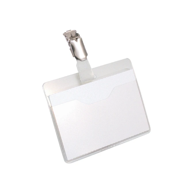 Badge Durable 8106 met clip liggend open 60x90mm