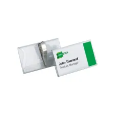 Badge Durable 8110 met krokodillenklem 40x75mm Badge Durable 8110 met krokodillenklem 40x75mm