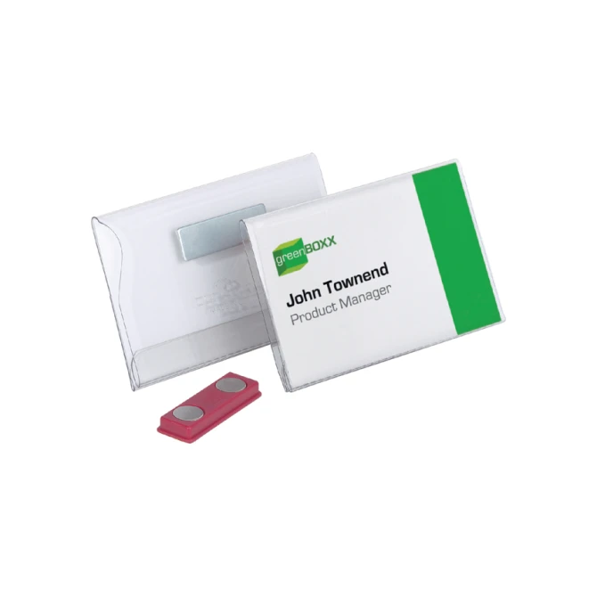 Badge Durable 8117 vlak met magneet 54x90mm