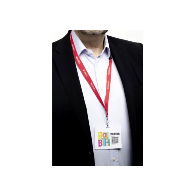 Badge Durable bezoekers 97x86mm 100 stuks