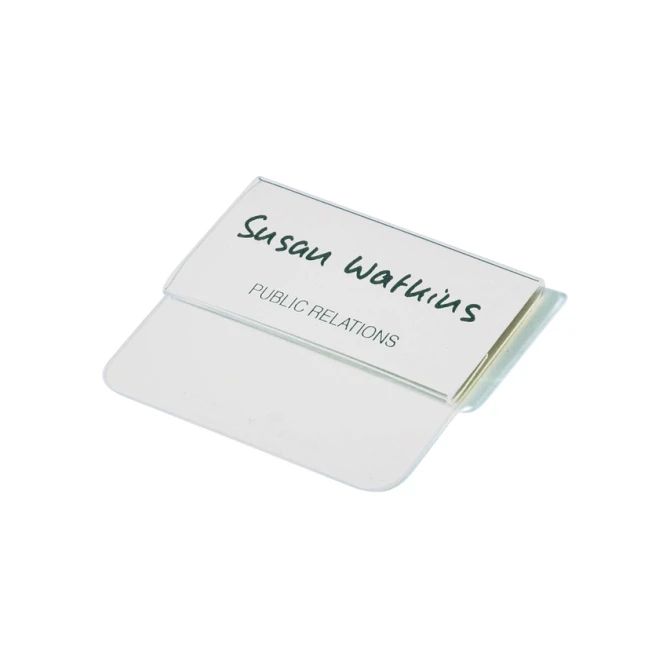 Badge Durable met insteektong  40x75mm 25 stuk