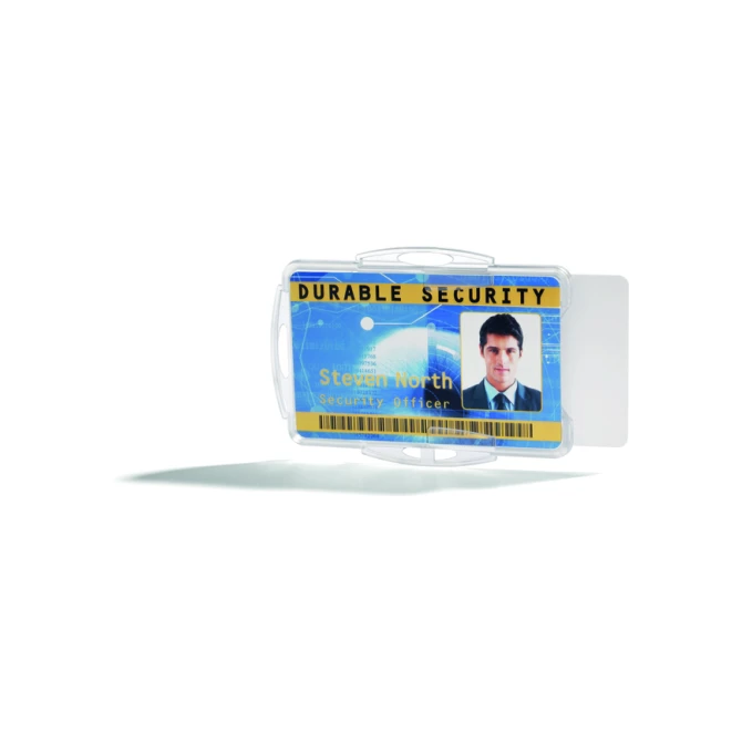 Badge Durable voor 2 kaarten 10 stuks