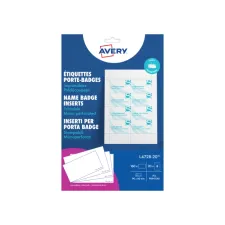 Badgekaart Avery L4728-20 60x90mm microperforatie 20 vel Badgekaart Avery L4728-20 60x90mm microperforatie 20 vel
