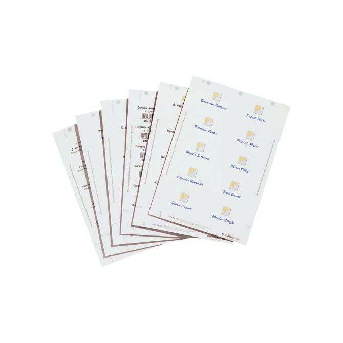 Badgekaart Durable 1455 bedrukbaar 54x90mm 200 stuks