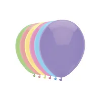 Ballon Haza uni 30cm 100 stuks pastel assorti