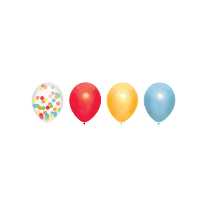 Ballonnen Haza Over The Rainbow 30cm 6 stuks assorti