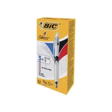 Balpen Bic 3kleuren met vulpotlood HB 0.7mm medium wit