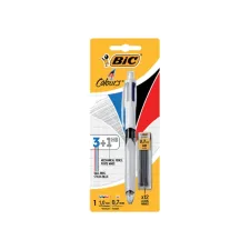 Balpen Bic 3kleuren met vulpotlood HB 0.7mm medium wit blister à 1st Balpen Bic 3kleuren met vulpotlood HB 0.7mm medium wit blister à 1st