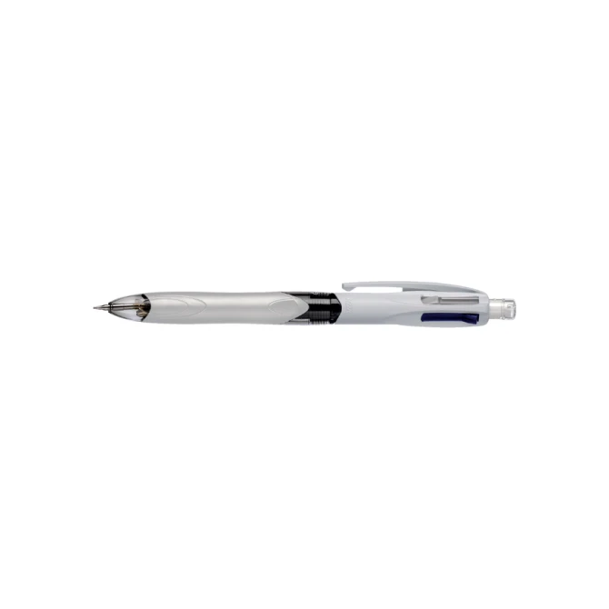 Balpen Bic 3kleuren met vulpotlood HB 0.7mm medium wit blister à 1st