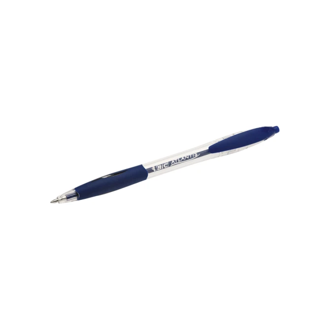 Balpen Bic Atlantis classic grip clic medium blauw