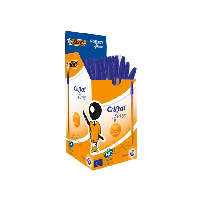 Balpen Bic Cristal fijn blauw