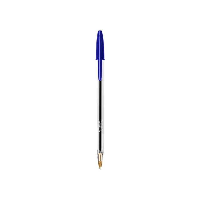 Balpen Bic Cristal medium blauw in tubo verpakking