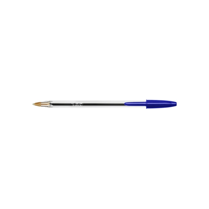 Balpen Bic Cristal medium blauw in tubo verpakking