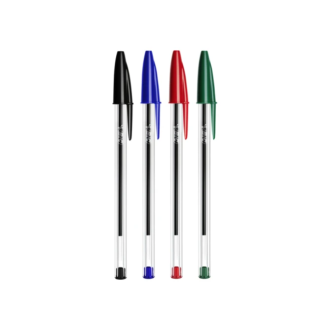 Balpen Bic Cristal medium rood