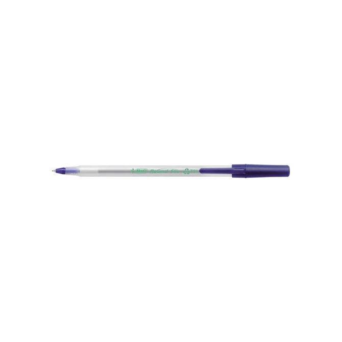 Balpen Bic Ecolutions round stic medium blauw
