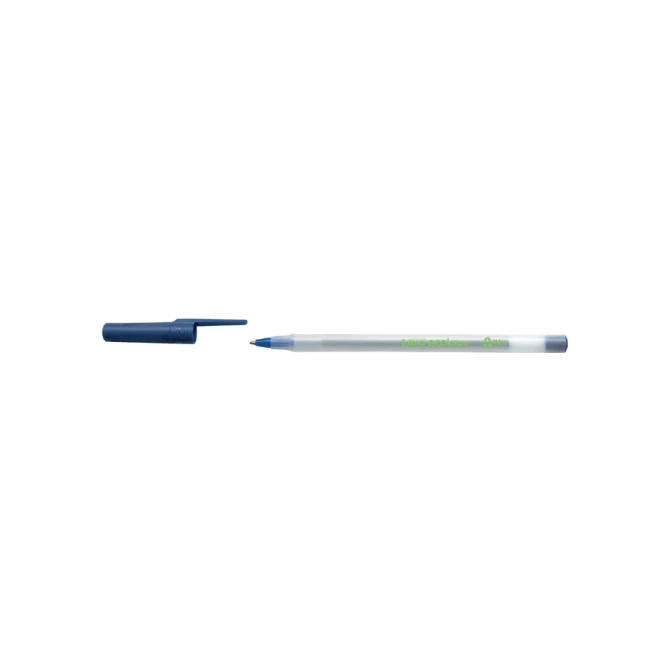 Balpen Bic Ecolutions round stic medium blauw