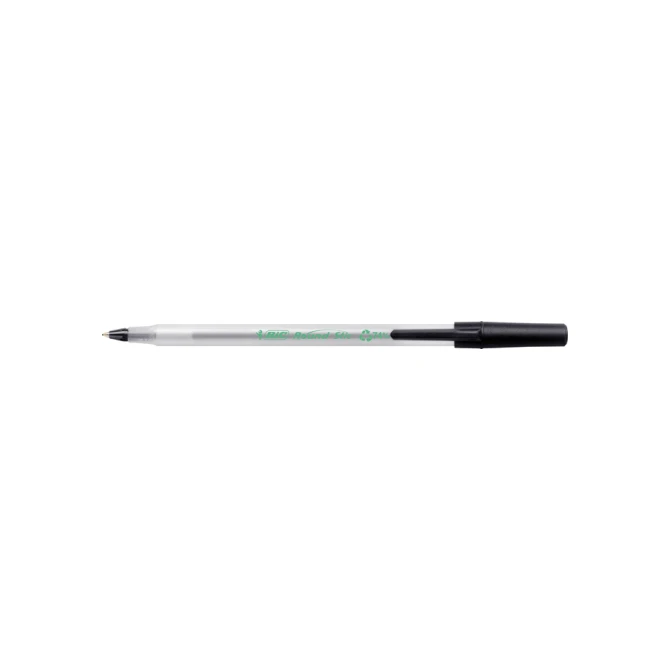 Balpen Bic Ecolutions round stic medium zwart