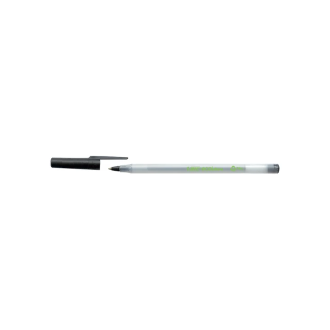 Balpen Bic Ecolutions round stic medium zwart