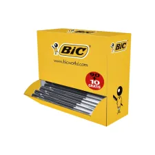 Balpen Bic M10 medium zwart doos à 90+10 gratis