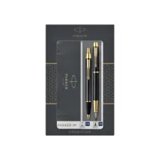 Balpen en vulpen Parker IM black GT medium 2 stuks