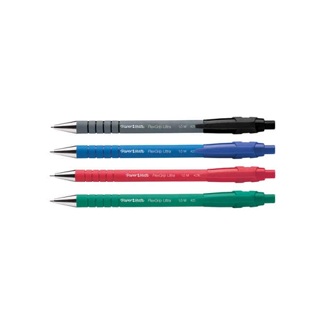 Balpen Paper Mate Flexgrip Ultra medium assorti blister 3+1 gratis