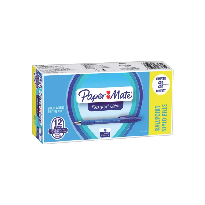 Balpen Paper Mate Flexgrip Ultra medium blauw