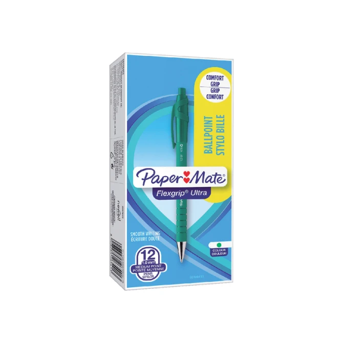 Balpen Paper Mate Flexgrip Ultra medium groen