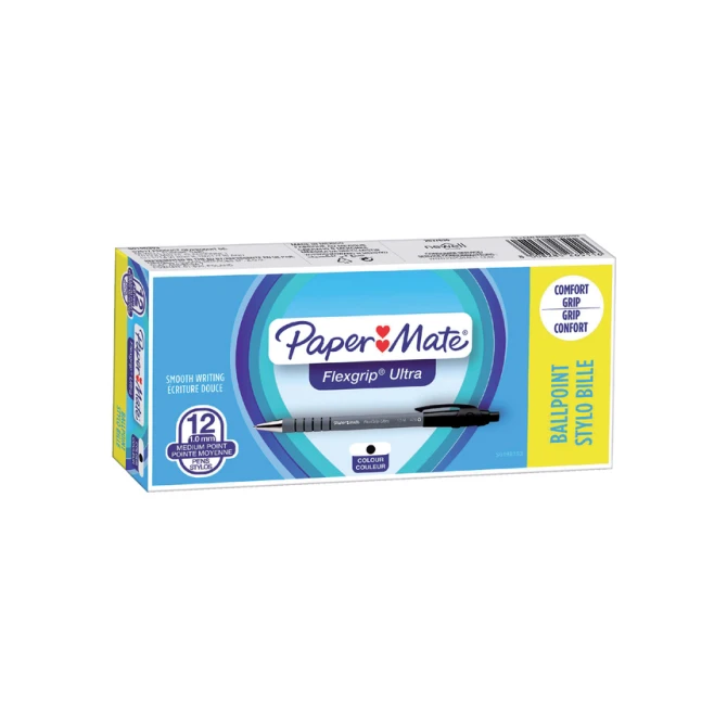 Balpen Paper Mate Flexgrip Ultra medium zwart