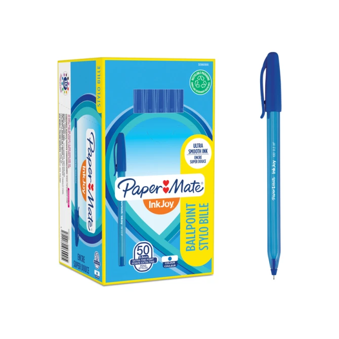 Balpen Paper Mate Inkjoy 100 fijn blauw