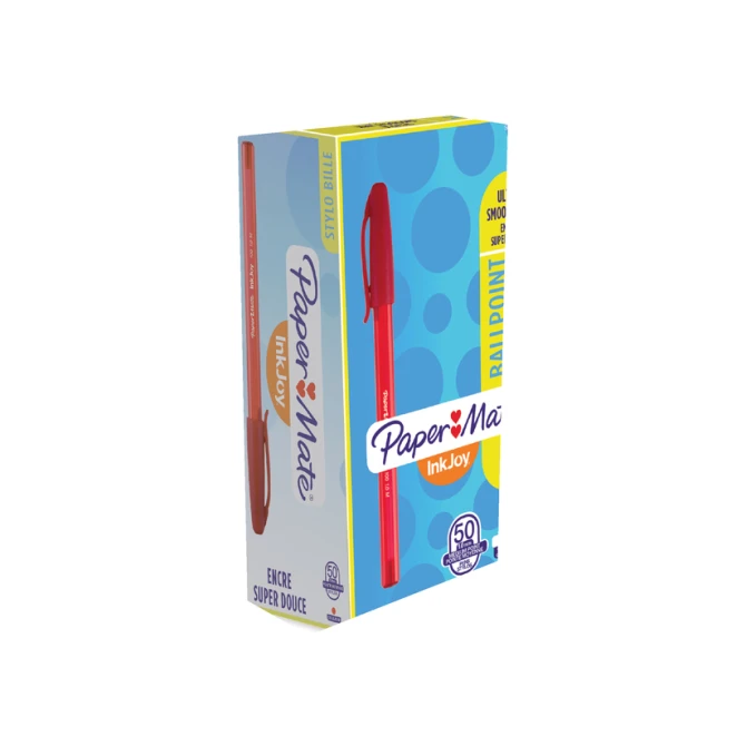 Balpen Paper Mate Inkjoy 100 medium rood