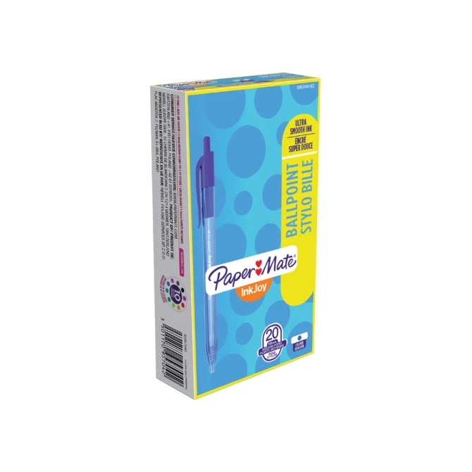 Balpen Paper Mate Inkjoy 100RT medium blauw