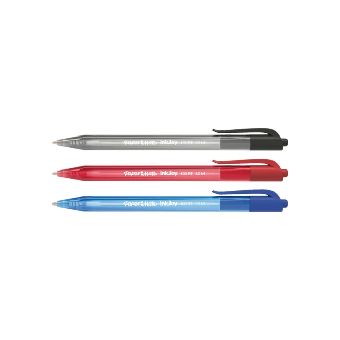 Balpen Paper Mate Inkjoy 100RT medium zwart